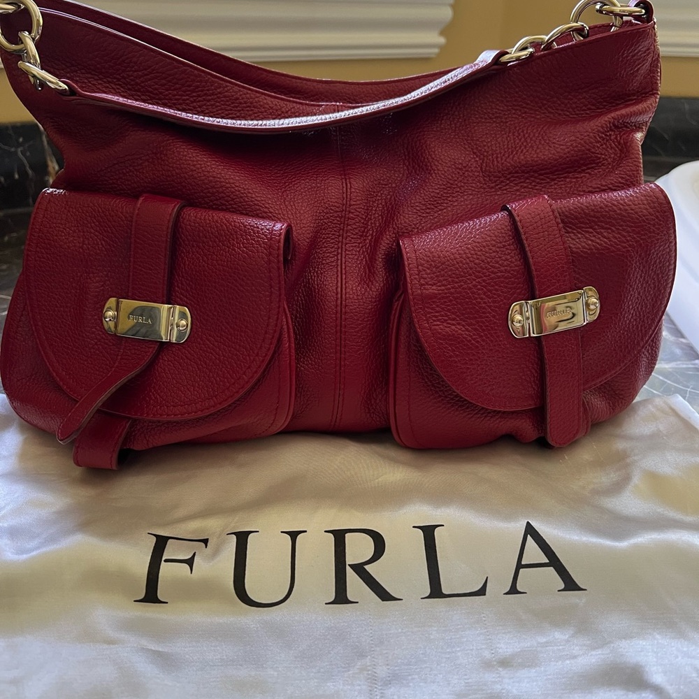 Furla all leather bag